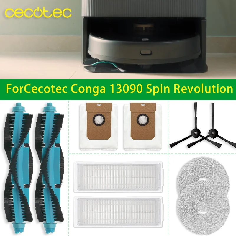 

Fit For ( Cecotec Conga 13090 Spin Revolution ) Vacuum Parts Side Brush Hepa Filter Dust Bag Replacement Accessories