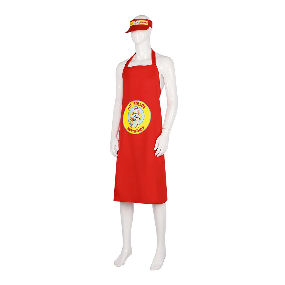 TV Los Chicken Brothers Cosplay Apron Unisex Red Yellow Party Funny Chook Costume Halloween Outfit Work Uniform Role Play