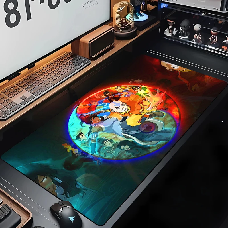 Avatar The Last Airbender XL Mouse Pad Pc Gaming Accessories Tapis De Keyboard Carpet Laptop Kawaii Desk mat Office Mousepad Mat