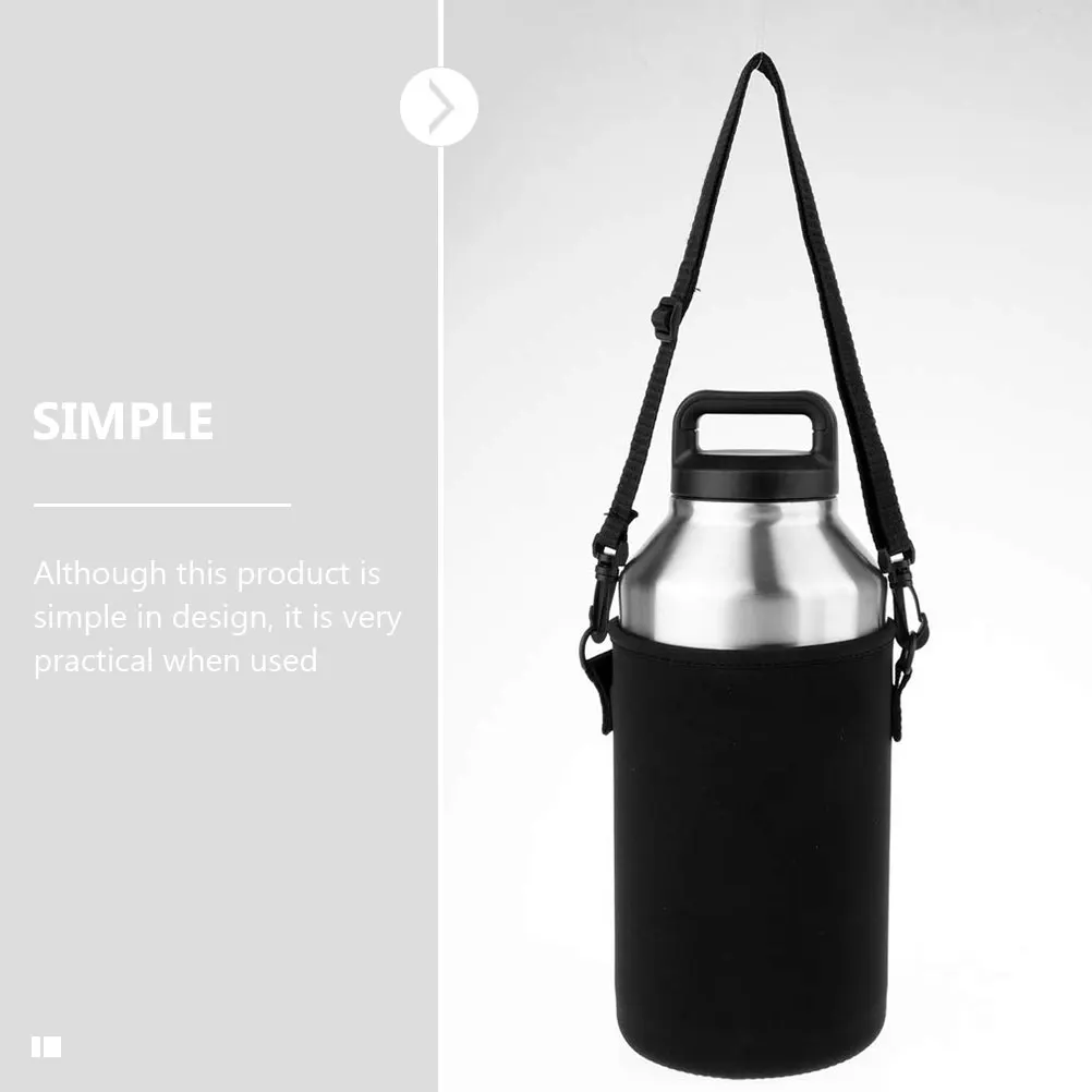 

Water Bottle Carrier Bag Insulated Sleeve Neoprene Cover Light Weight Scratch Resistant Durable Outdoor Carry Backpack Hanging
