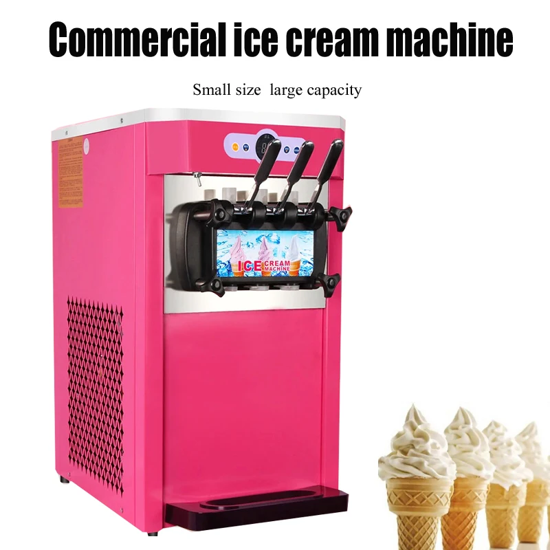 

Soft Ice Cream Machine Frozen Yogurt Manufacturer 2 Plus 1 Flavors Commercial