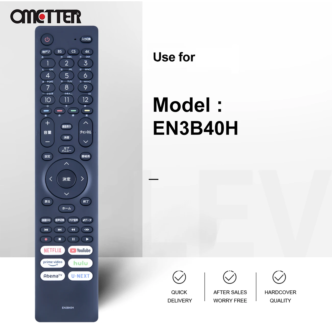 EN3A40 Cocok untuk Hisense Remote Control TV LCD EN3B40H HJ75U6F4U HJ55U6F3U HJ55U6F3U 55A8FJ HJ55A6802FU 《