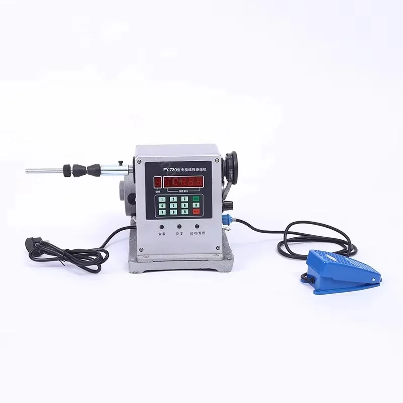 Electric Coil Winding Machine FY730 Tabletop Wire Winder with Adjustable Winding Count for Coil Making