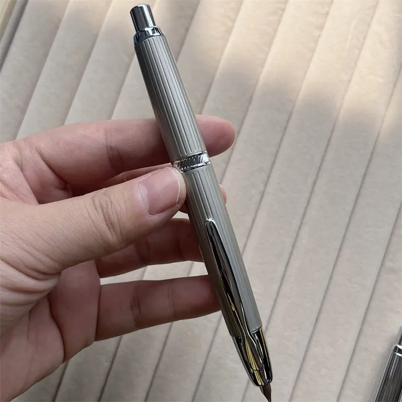 

MAJOHN A1 Retractable Fountain Pen Metal Fish Scale Engraving with EF/F Nib Premium Office School Gift Pen Stationery Supplies