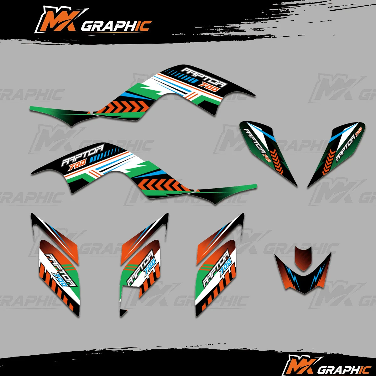 

For Yamaha Raptor 700 700R YFM700 2006 2007 2008 2009 2010 2011 2012 Graphics Decals Stickers