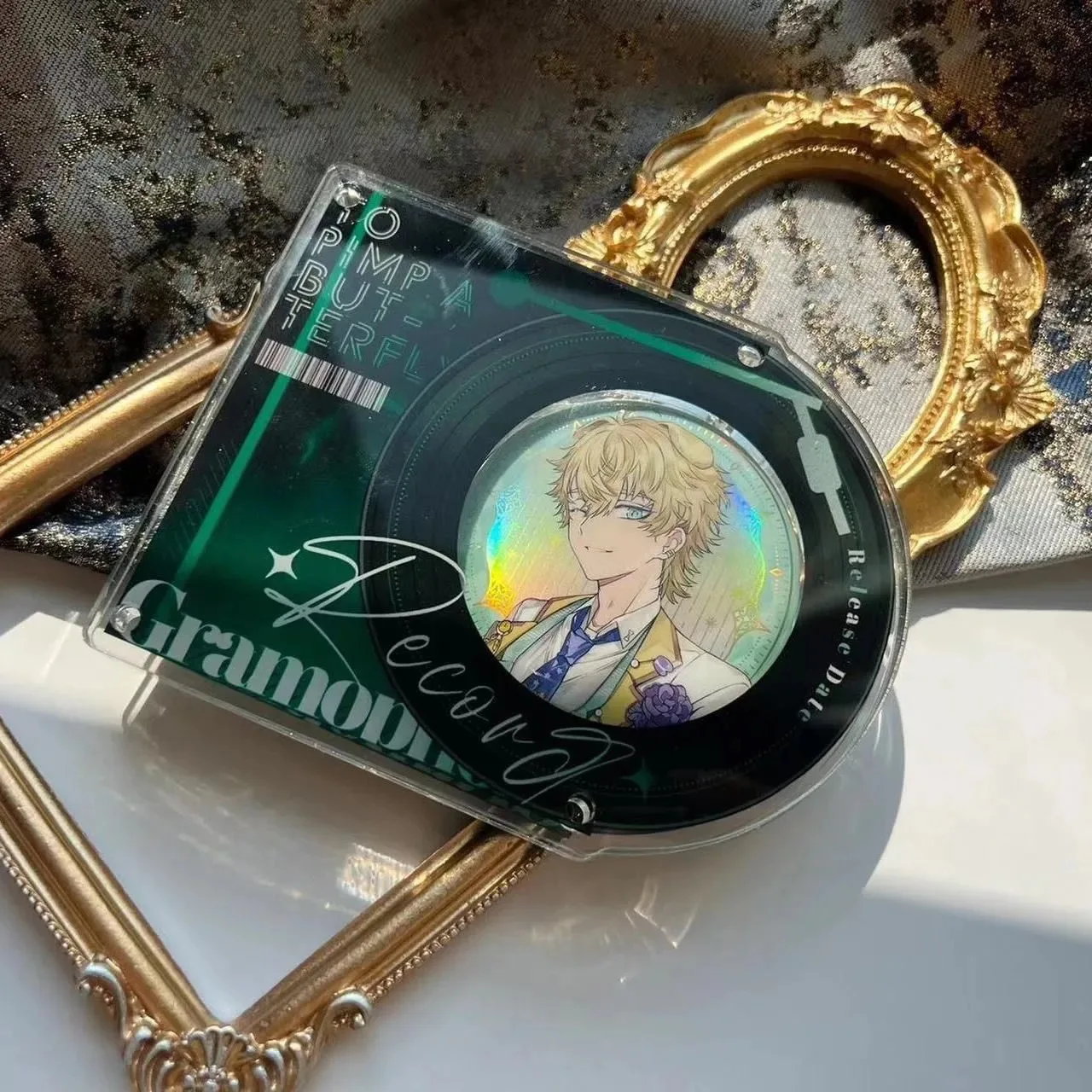 Акриловый поднос для компакт-дисков для косплея, дисплей и хранение, прозрачный кирпич и высокое эстетическое украшение, подарок подругам и друзей