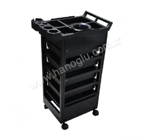 Plastic Wheeled Service Trolley for Barbershops Hair Salons Beauty Salons Factory Made Hot Sale