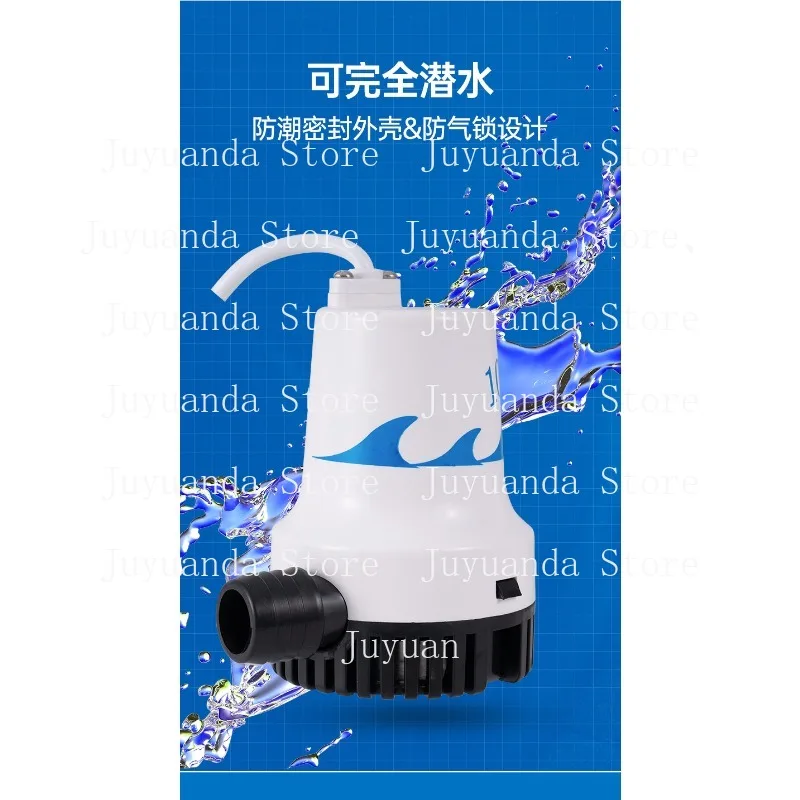 Non Automatic 12V 24V 500GPH 1000GPH 1500GPH 2000GPH Marine Bilge Pump irrigated land agricultural water pump