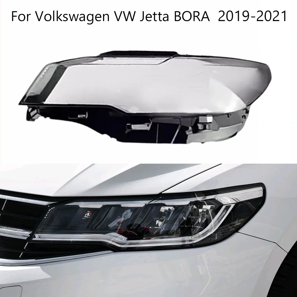 

HTTCY For Volkswagen Vw Bora 2019 2020 2021 Headlight Cover Lens Shell Lampcover Lampshade Headlamp housing