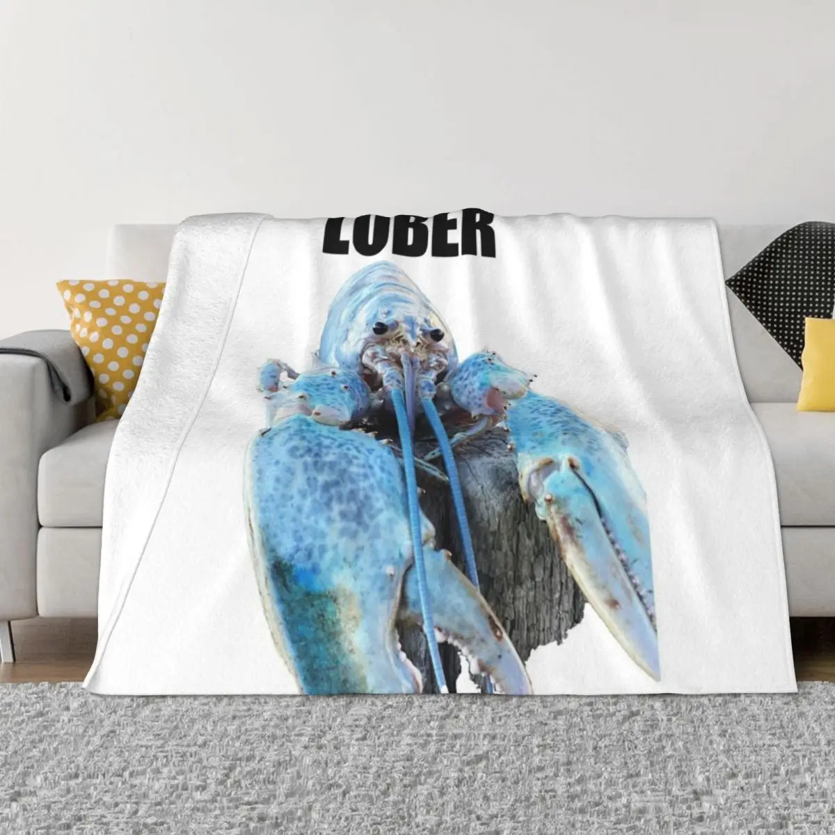 

Lober (Blue lobster meme) Throw Blanket wednesday warm for winter For Baby Thermals For Travel Blankets