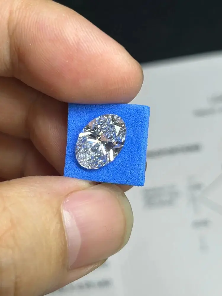Mosangna Lab Grown Diamond Oval Cut 1.0-3.0 Carat D VS1 Hpht IGI CVD Diamond Stone