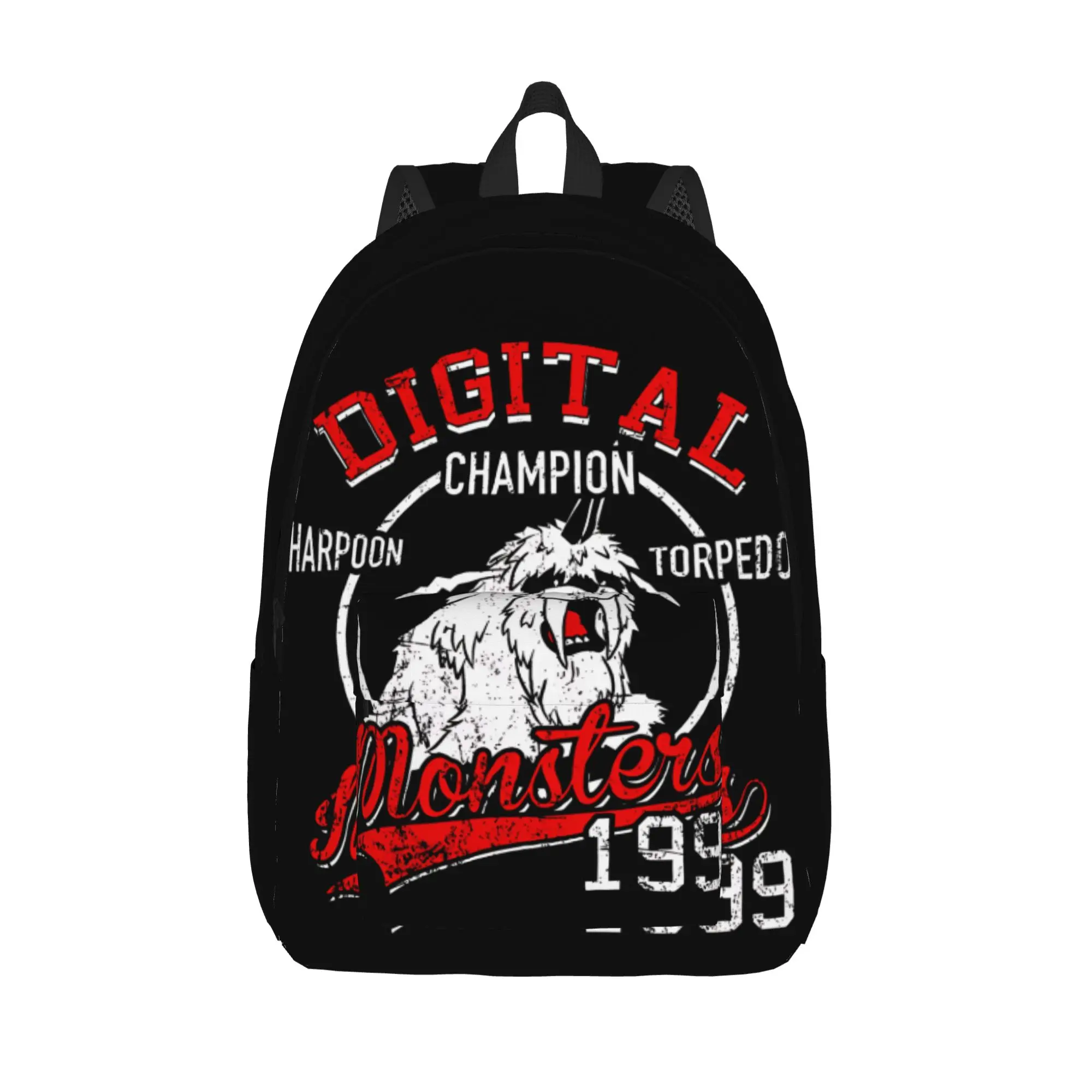 

Harpon Torpedo Digital Monster Digimon Cool Backpack Outdoor High School Work Daypack for Men Women Laptop Computer Canvas Bags