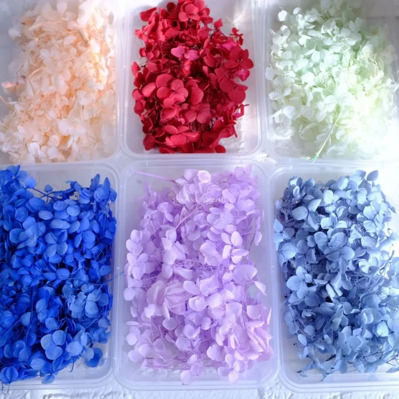 5g/100g Hydrangea Flower Simulation Petals DIY Christmas Party Decoration Holiday Gift Handmade Decoration Supplies Materials
