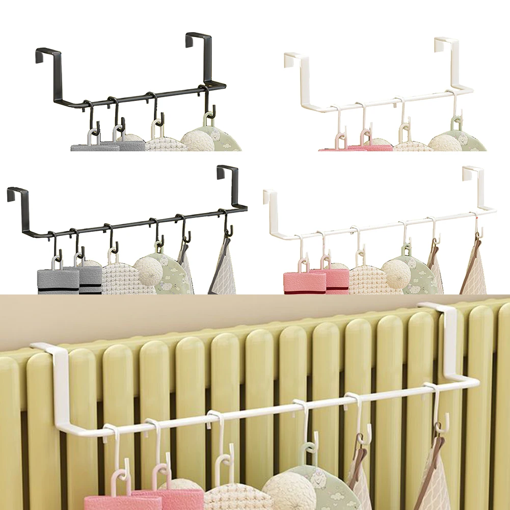 For Home Use For Towels And Clothes Storage Shelf Heating Rack Indoor Drying Organizing Essentials Convenient Hooks