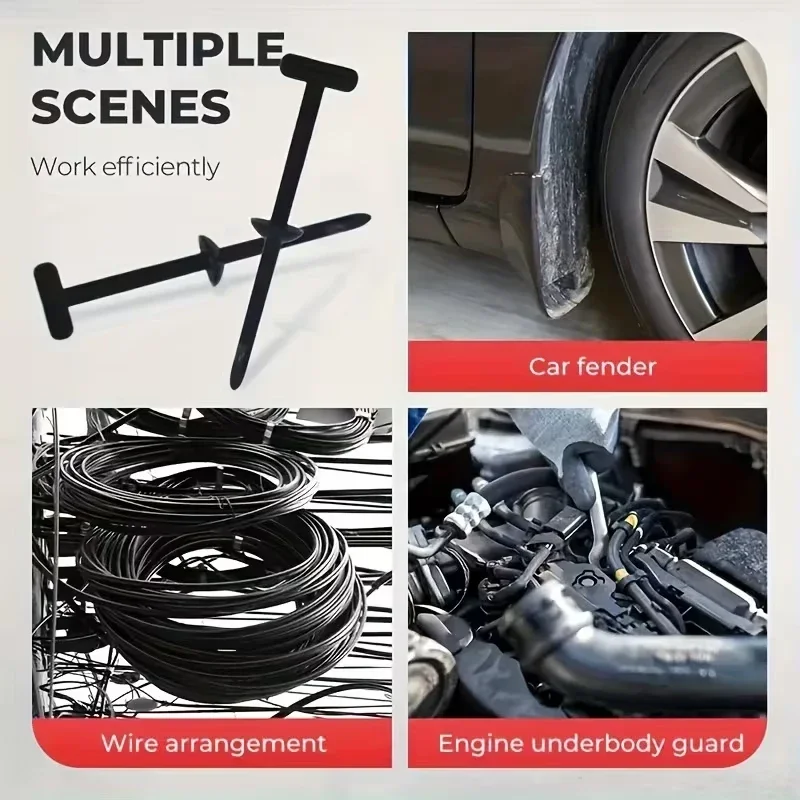 

Nylon Universal Cable Tie Buckles, Buckle Cable Ties, Multi-Purpose Plastic Cable Tie Buckle Tools for Daily Car Repairs