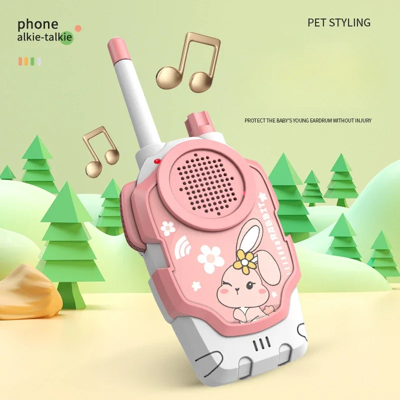 1 Pair Children Toy Walkie Talkies Parent-Child Interaction Walkie Talkies Range Two Way Receiver Kids Christmas Gifts  6-12y