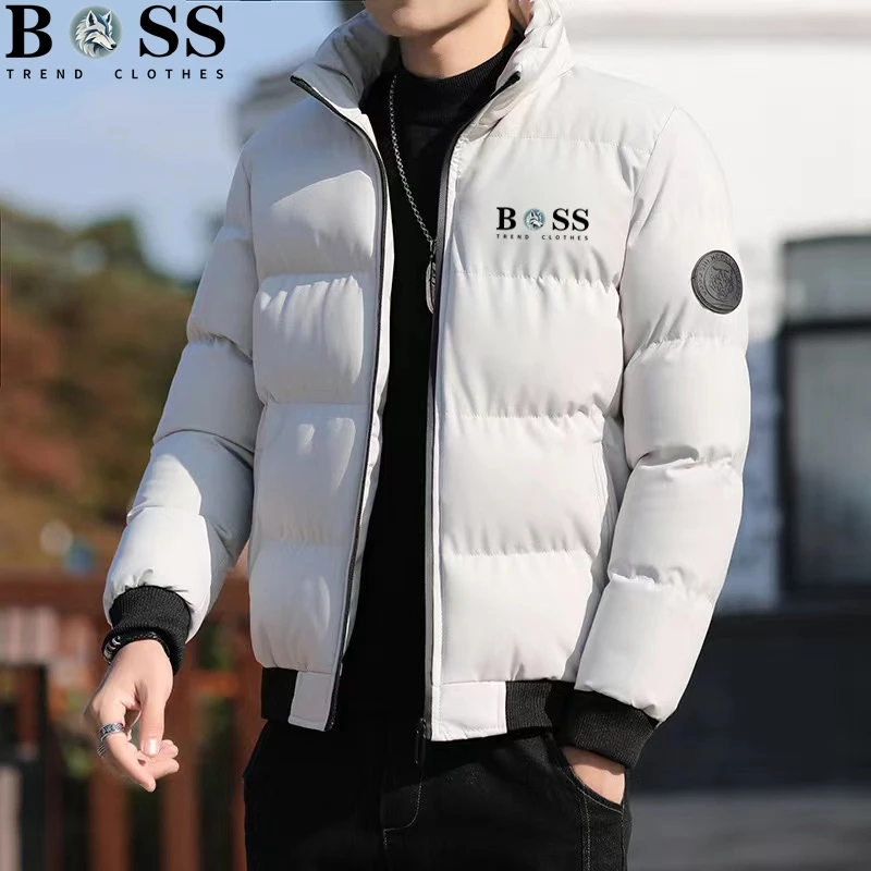 Men's TREND CLOTHES Luxury Cotton Winter Coat Jacket 2025 Trend Clothes Casual Warm Windproof Brand Clothing Fashion