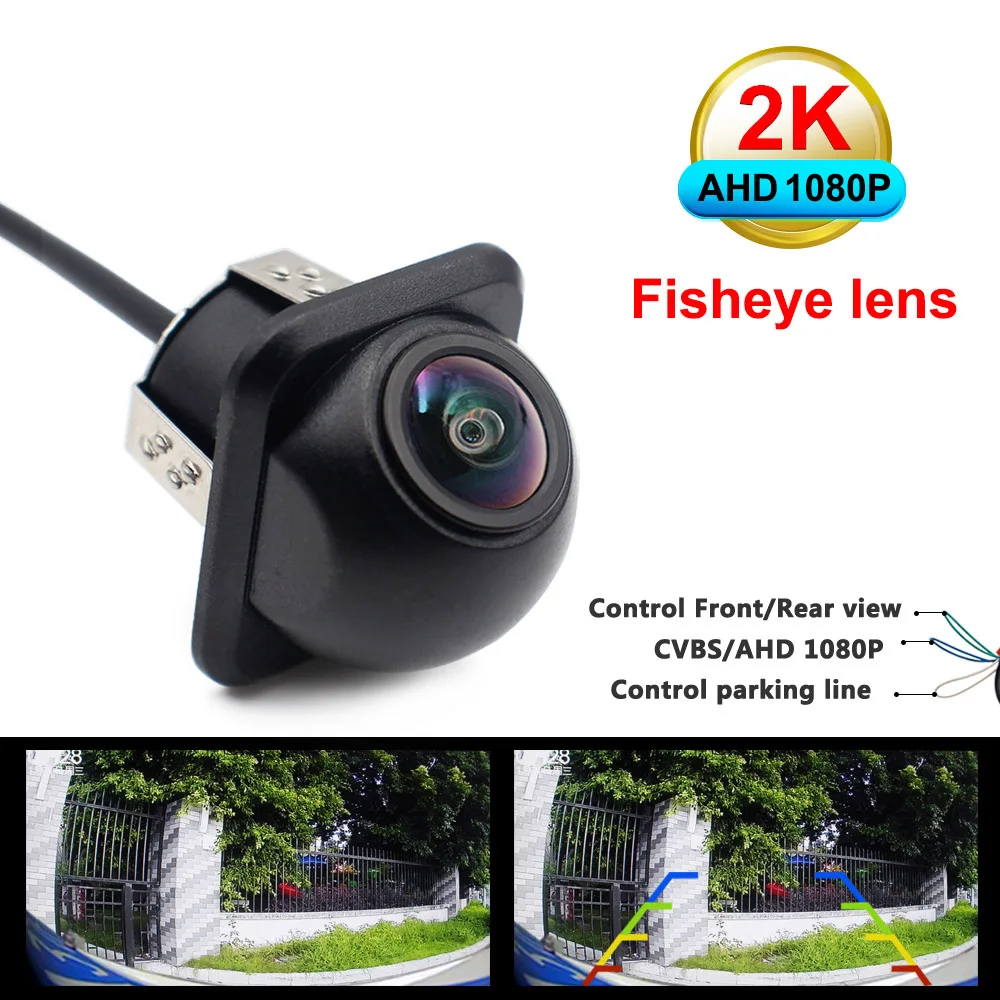 AHD 1920x1080P CVBS CCD Car Rear View Camera Full HD Night Vision 170° Fisheye Lens Vehicle Reversing Front Camera