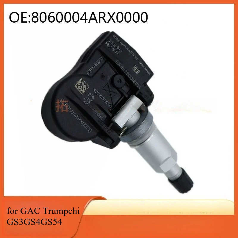 

8060004ARX0000 4pcs TPMS Tire Sensor for GAC Trumpchi EA6 GS3 GS4 GS8 For 2023-2024 AION Hyper GT HT SSR S MAX 2021-2025