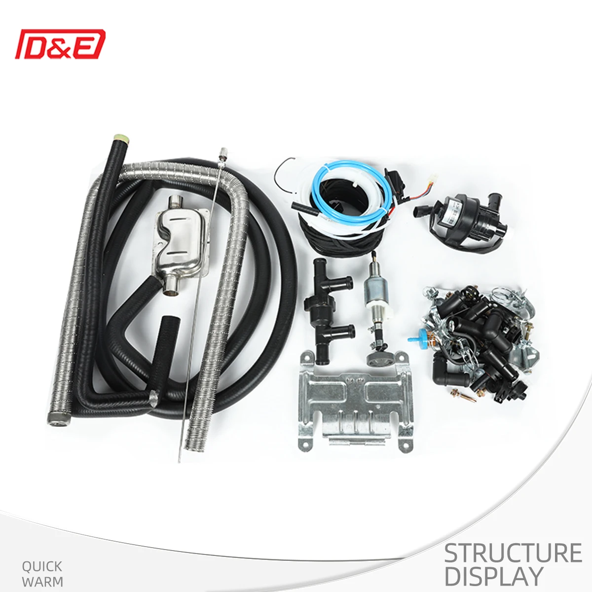 Calentador de agua diésel líquido para cabina de camión, 5KW, 12v, 24v, con ventilador para camión, Tractor, autobús, RV, caravana, furgoneta y otros vehículos