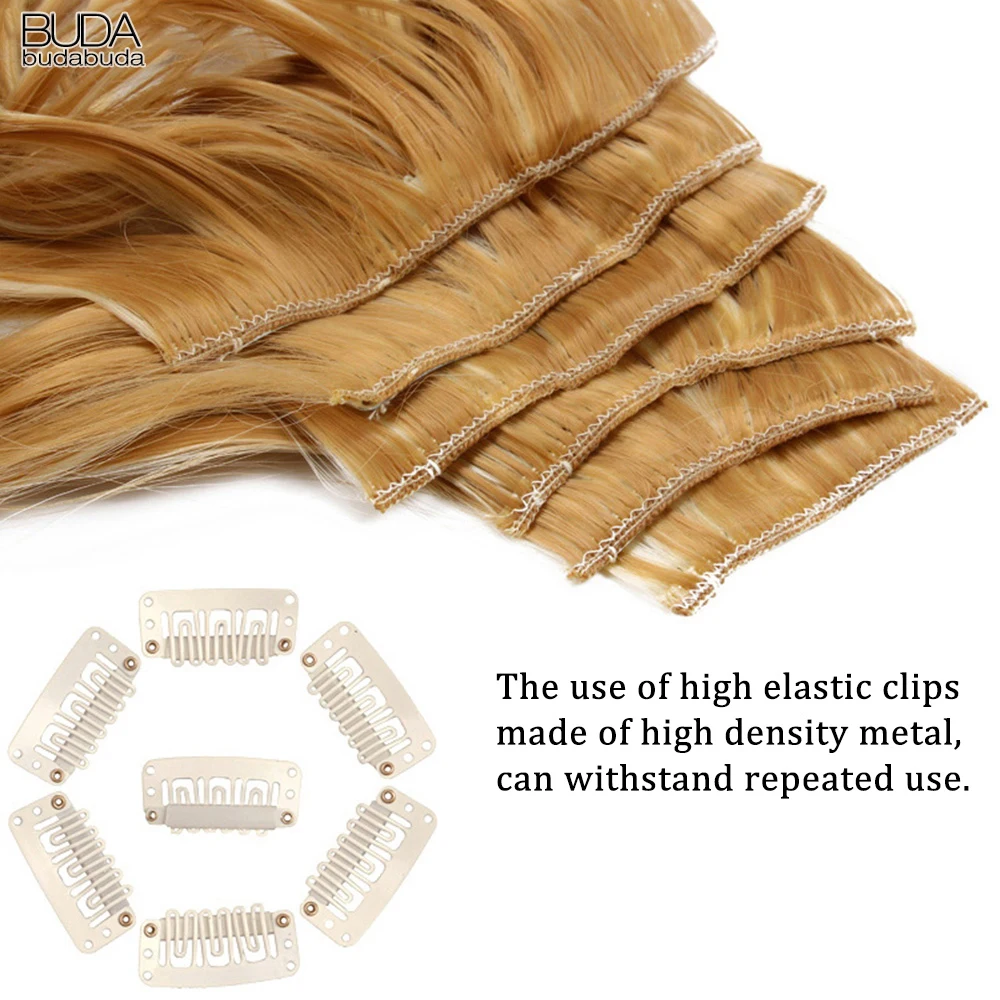 7 Stks/set Lange Rechte Hair Extension 16 Clips Hoge Tempreture 22Inch Synthetische Haarstukje Clip In Rode Hair Extensions Voor vrouwen