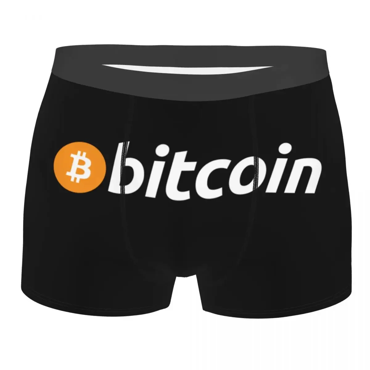 

Custom Funny Bitcoin The Original Boxers Shorts Panties Men's Underpants Stretch BTC Crypto Coins Briefs Underwear