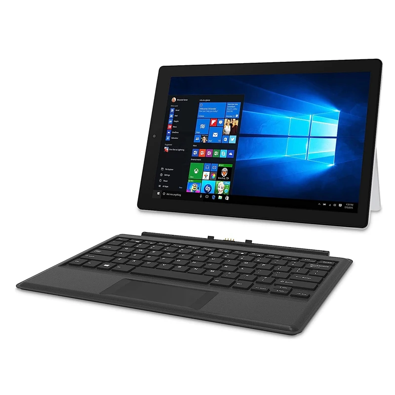 Lớn Bán Hàng 64 Bit Tặng Ốp Lưng 10.1 ''Tablet Máy Tính 4G + 64G N3350 CPU WINDOWS 10 Với dock Bàn Phím 1920X1200 IPS OTG 8000mA WIFI