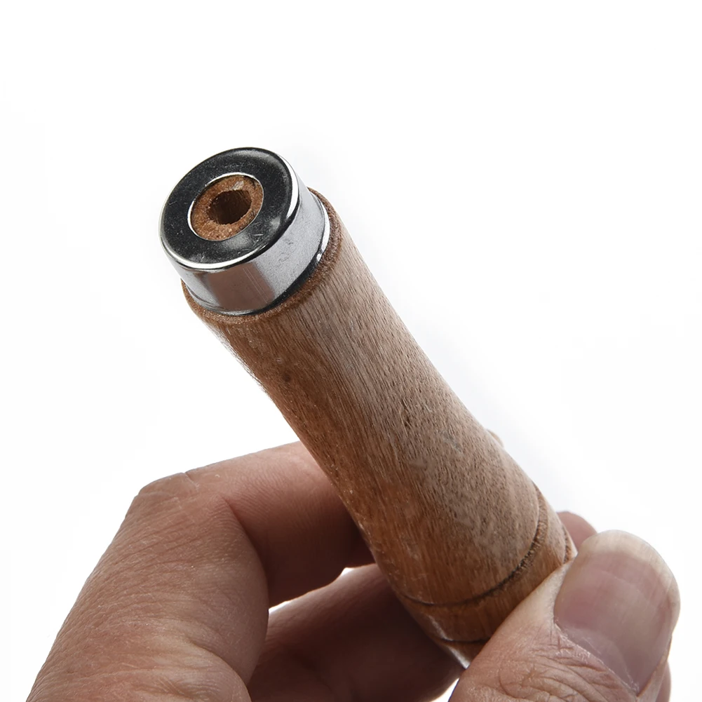 10szt Drewniany uchwyt do pilnika Wymienny mocny metalowy kołnierz do pilnika Narzędzie rzemieślnicze 9cm Do wkrętaków do drewna Pilnik 4-6 cali