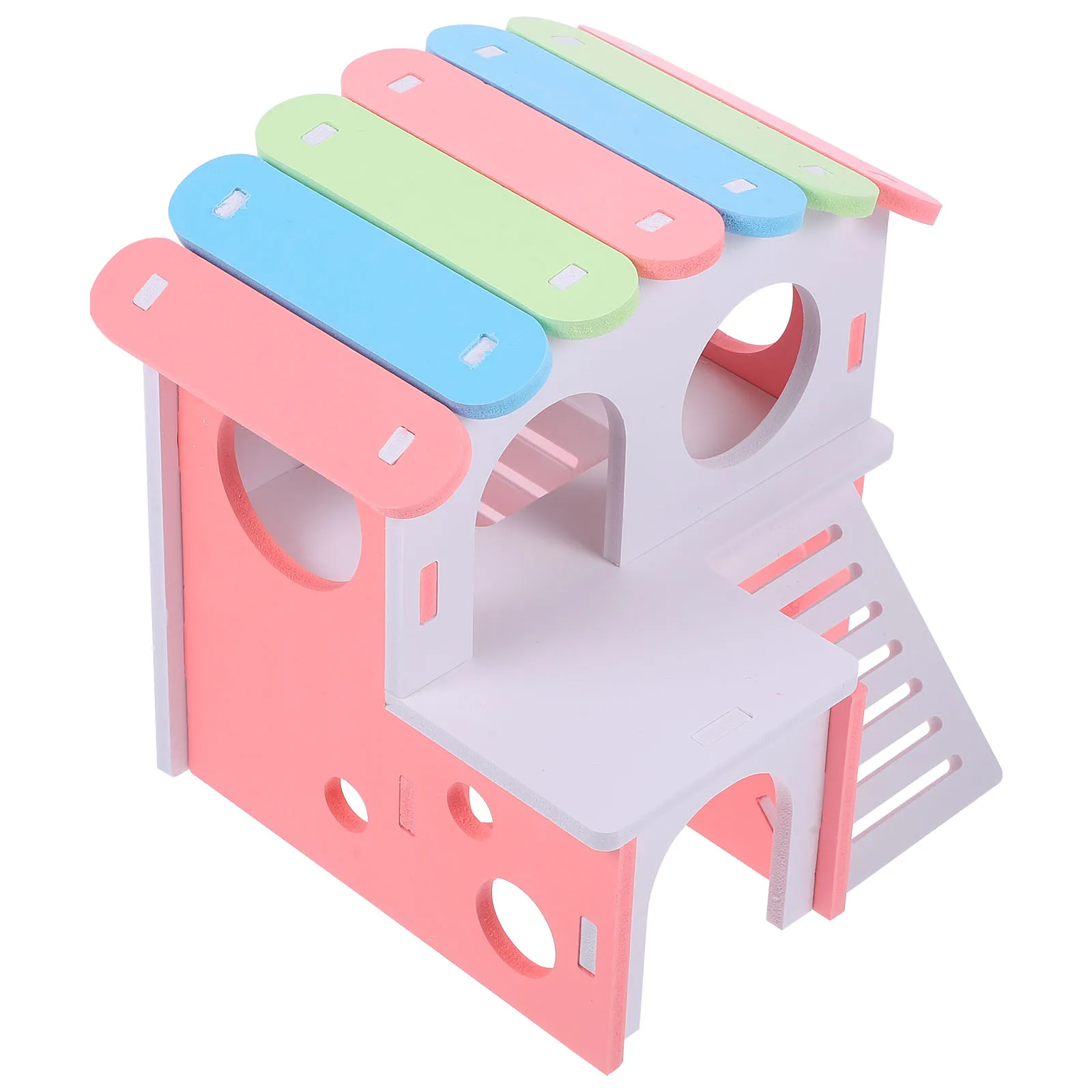 

PVC Hamster Hideout Climbing Ladder Gerbil Cage Platform Rat House For Hamster House Guinea Pig Toy Habitat Hut