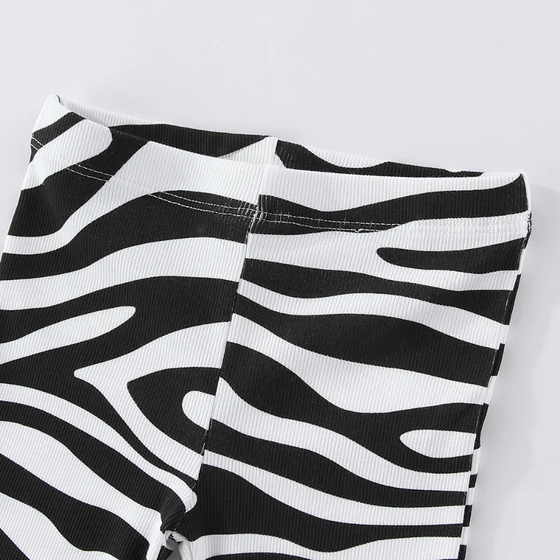 القفز متر مخطط مضيئة السراويل للفتيات كامل طول الأطفال قلم رصاص السراويل المألوف طماق الخريف الاطفال الموضة #3