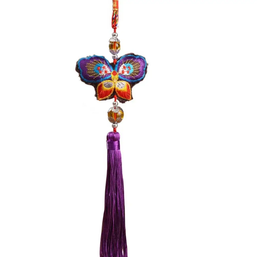 Ancient Style Butterfly Sachet Ornaments Embroidery Craft Handmade Dragon Boat Festival Mugwort Sachet Butterfly Shape