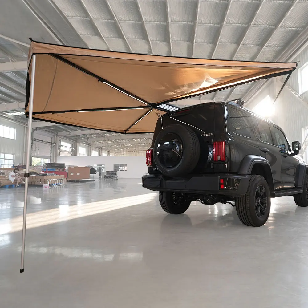 

Outdoor Manufacturer New Arrival 4wd Offroad Retractable Waterproof Folding Camping 270 Degree Foxing Freestanding Awning
