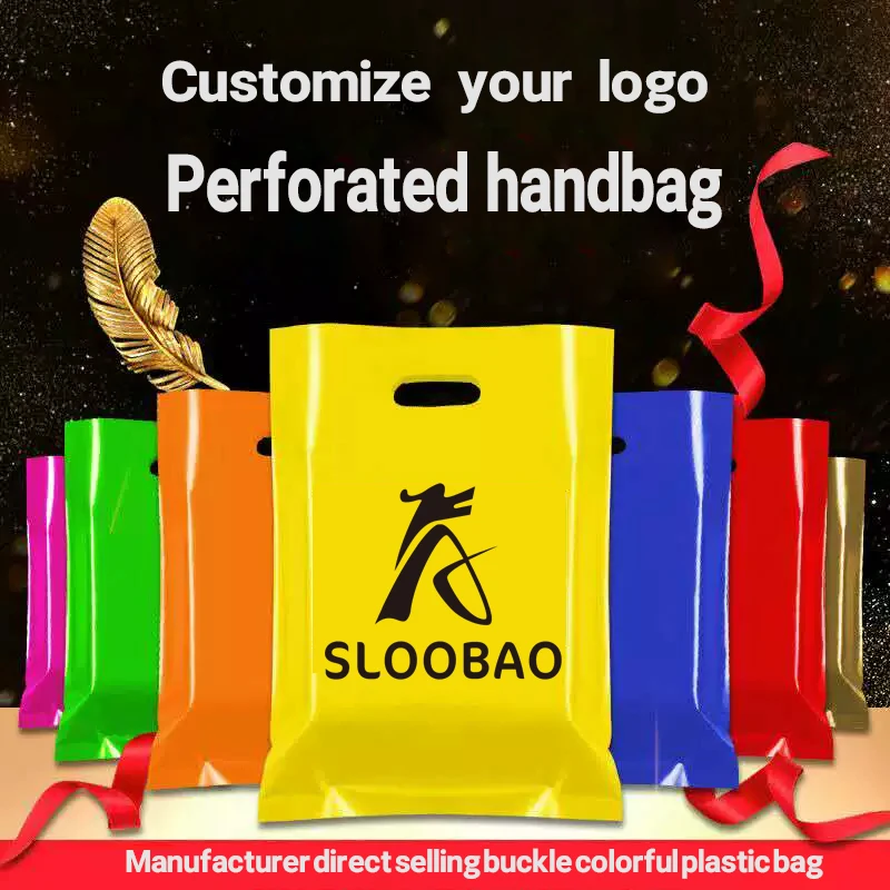 Custom Handbag for Women's & Children's Clothing Cosmetics High-End Gift Packaging Plastic Bag - Clothing Store Accessory