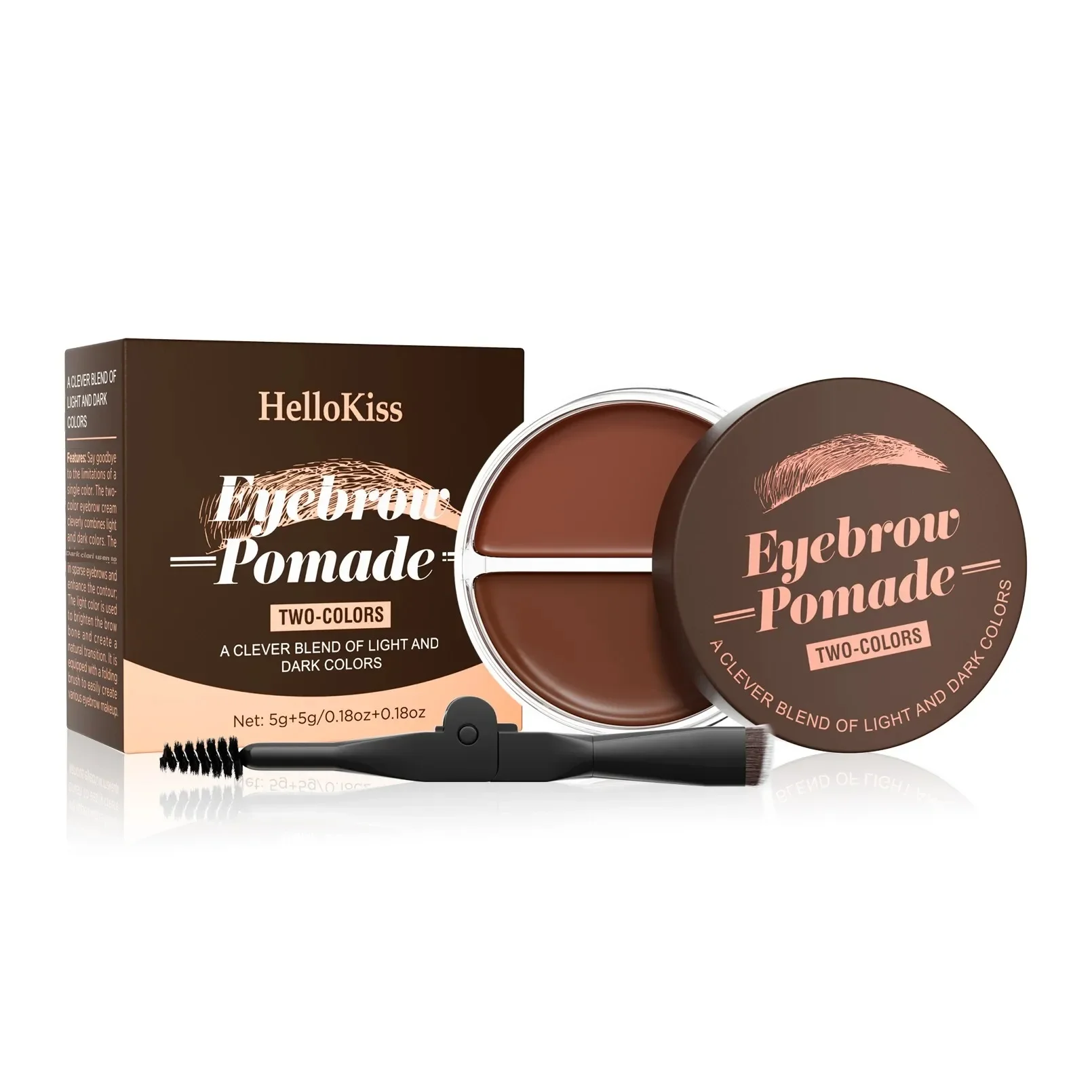 Crema para cejas resistente al agua, 2 colores, jabón de cera Natural para estilizar cejas de larga duración, fórmula doble a prueba de sudor