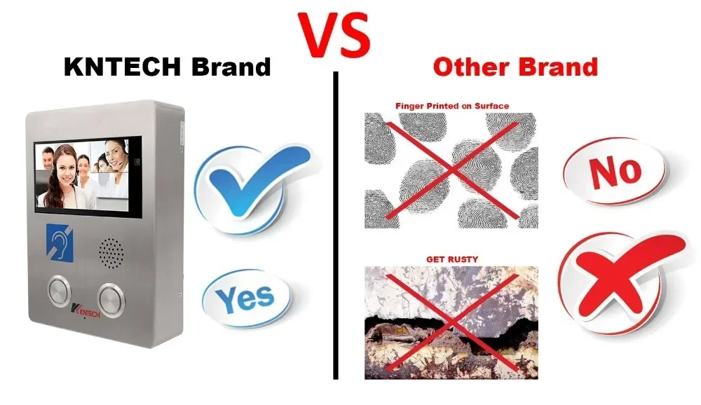 هاتف باب فيديو KNTECH commax KNZD-60 نظام اتصال داخلي عبر الفيديو نقطة مساعدة فيديو IP #2