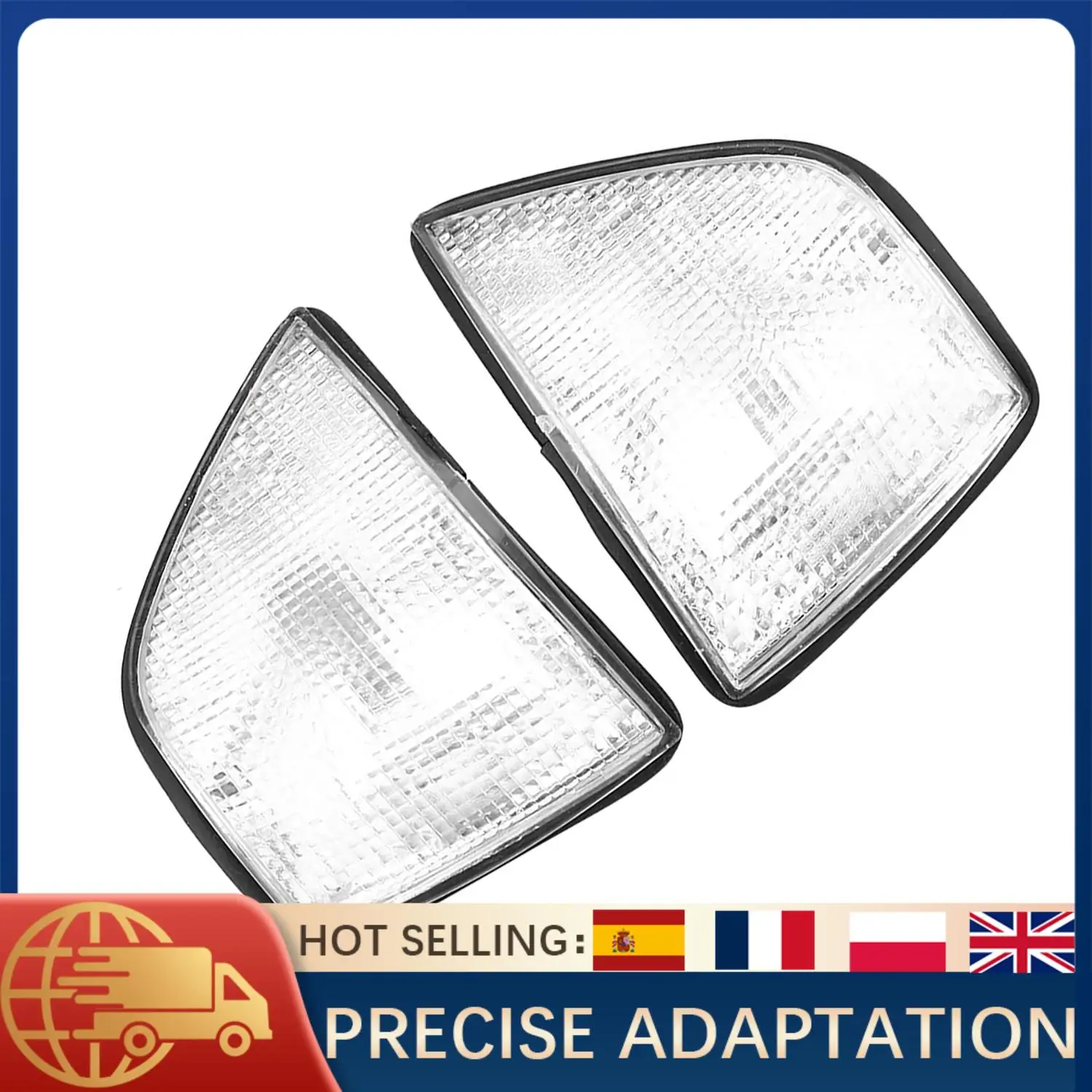 

2Pcs Front Corner Parking Signal Lights Clear Lens For BMW 3 Series E36 4DR Sedan 318i 320i 325i 328i M3 1992-1999 Left+Right