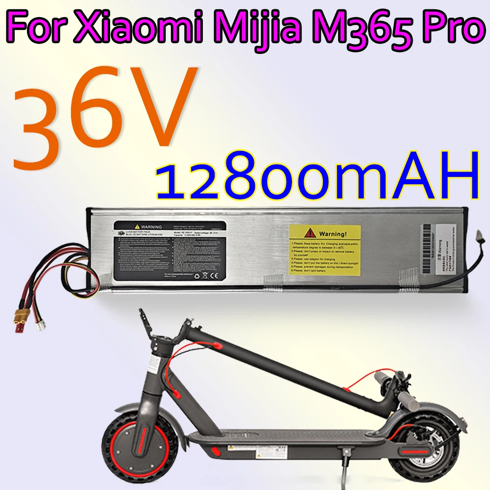 For Xiaomi Scooter Lithium Battery 36V M365pro scooter Flat Car Folding Car Built in Battery 12.8Ah