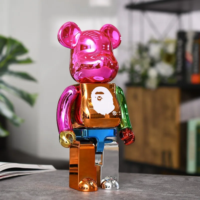 Bearbrick400 trend serii galwanizacji brutalnych niedźwiedzi ozdoby dla lalek prezenty