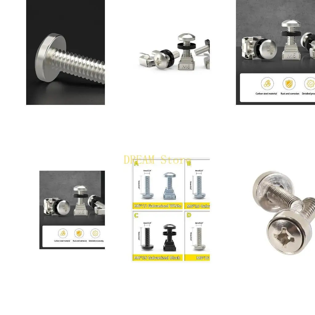 Galvanized for Cross Cabinet Screws Server Screw Chassis Wiring Frame Wi Best Sale