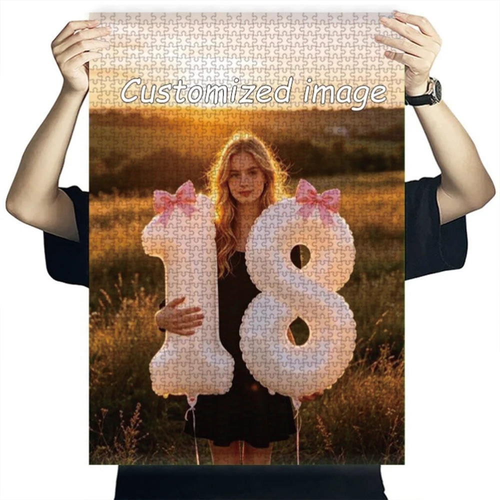 Home Decor Pt - 35/300/500/1000pcs Personalized Custom Photo Puzzle Holiday