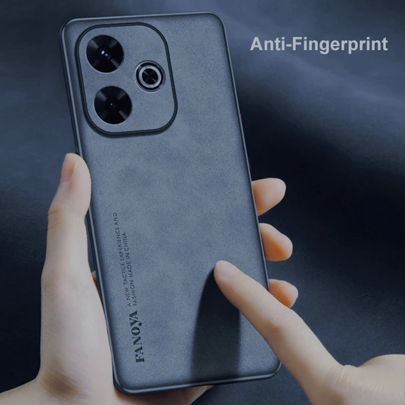 

Кожаный чехол для телефона Poco M6 4G, чехол для Xiaomi Redmi 13 13C Redmi13 C 5G, задняя крышка, матовый силикон, полная защита