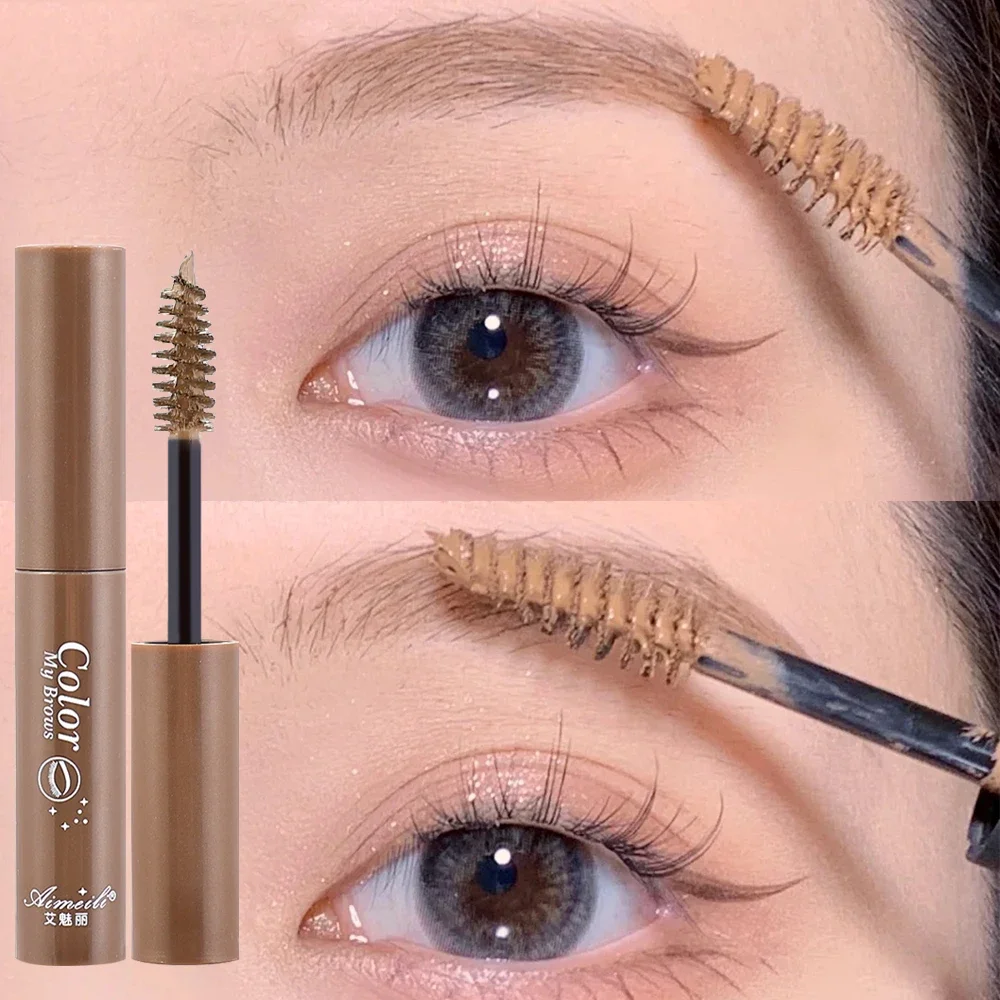 Koffie Bruine Kleur Wenkbrauw Crème Waterdicht Blijvende Matte Kleurstof Wenkbrauw Gel Tint Mascara Make-Up Tool Brow Enhancer Crème Cosmetica