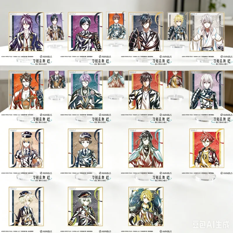 Акриловая фигурка-подставка Touken Ranbu 15 см: Мидаре Тоширо, Хотарумару Оокурикара, брелоки, настольные украшения, декор для витрин