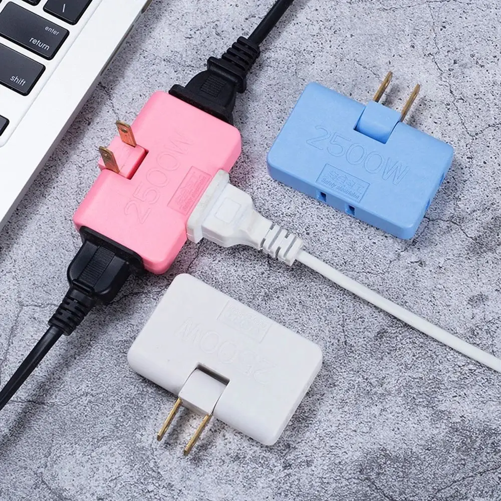 Socket One In Three Plug Rotatable Socket Converter Expansion Socket 180 Degree Extension Plug Wireless Outlet Adapter