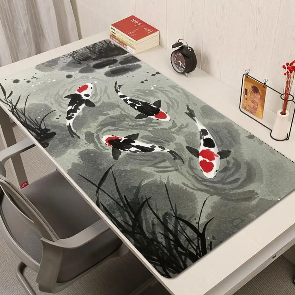 

Koi Ink Art Mouse Pad Multi-Size non-slip Gaming mouse pad Gamer E-Sports Mouse Mat Game Mechanical Keyboard XXL Desk Mat