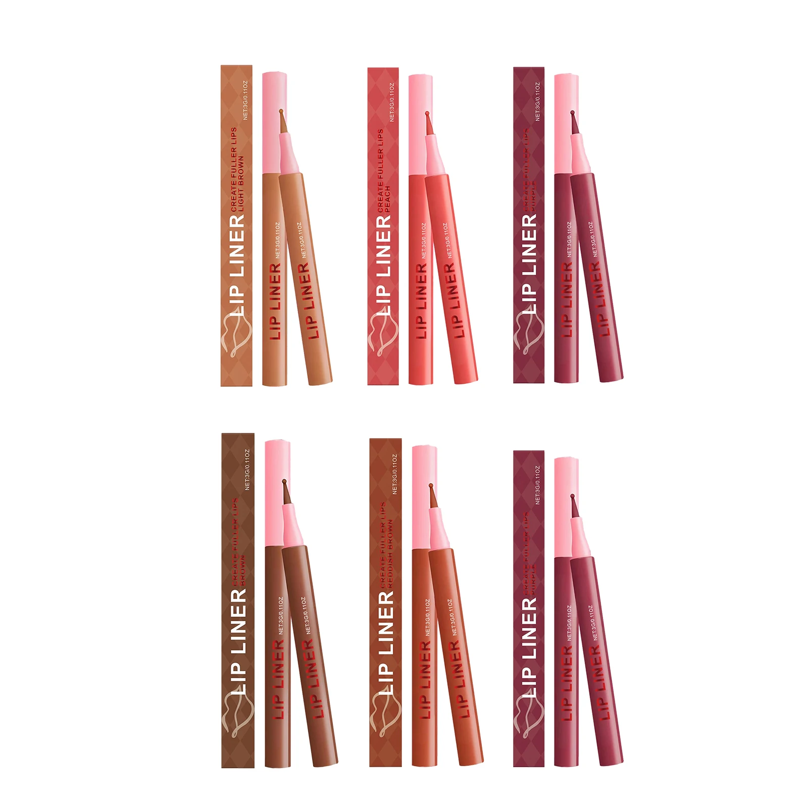 Matita per labbra Matita per labbra altamente pigmentata a lunga durata a prova di sbavature Trucco snellente idratante Impermeabile Uso quotidiano della data