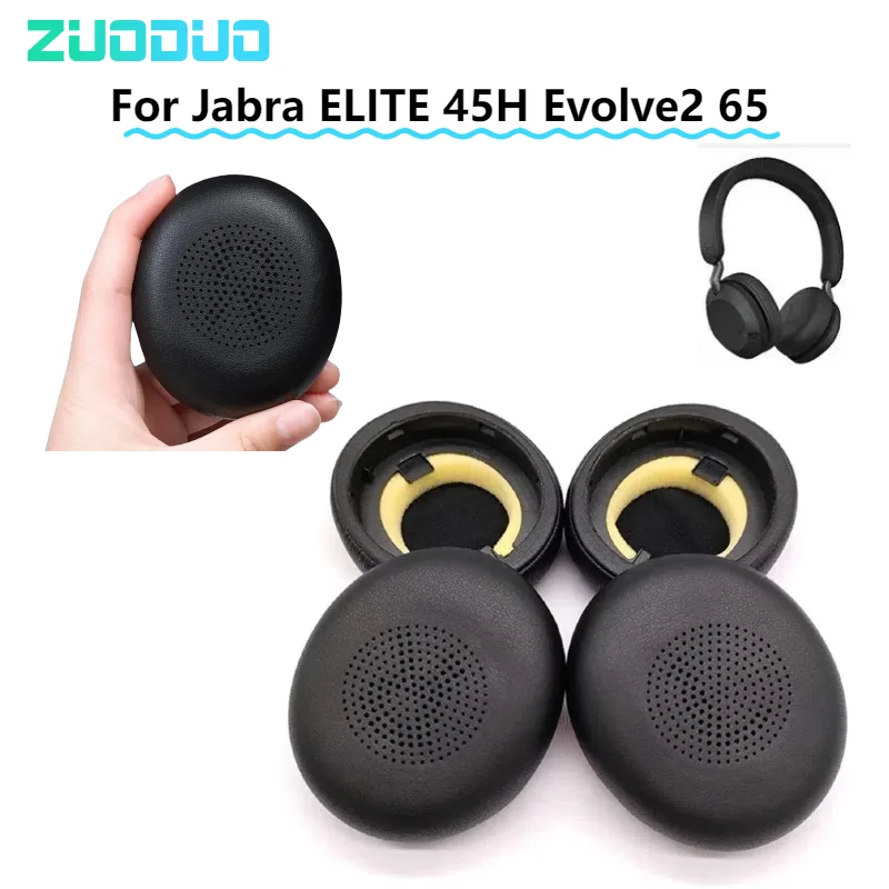 

Replacement Earpads for Jabra ELITE 45H Evolve2 65 Headphones Mesh / Ice gel / Leather Ear Cushion Pads