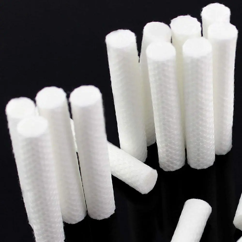 High Quality White Cotton Wicks Refillable Portable Nasal Inhaler Sticks Nose tube Inhaler plastic tube Health Care