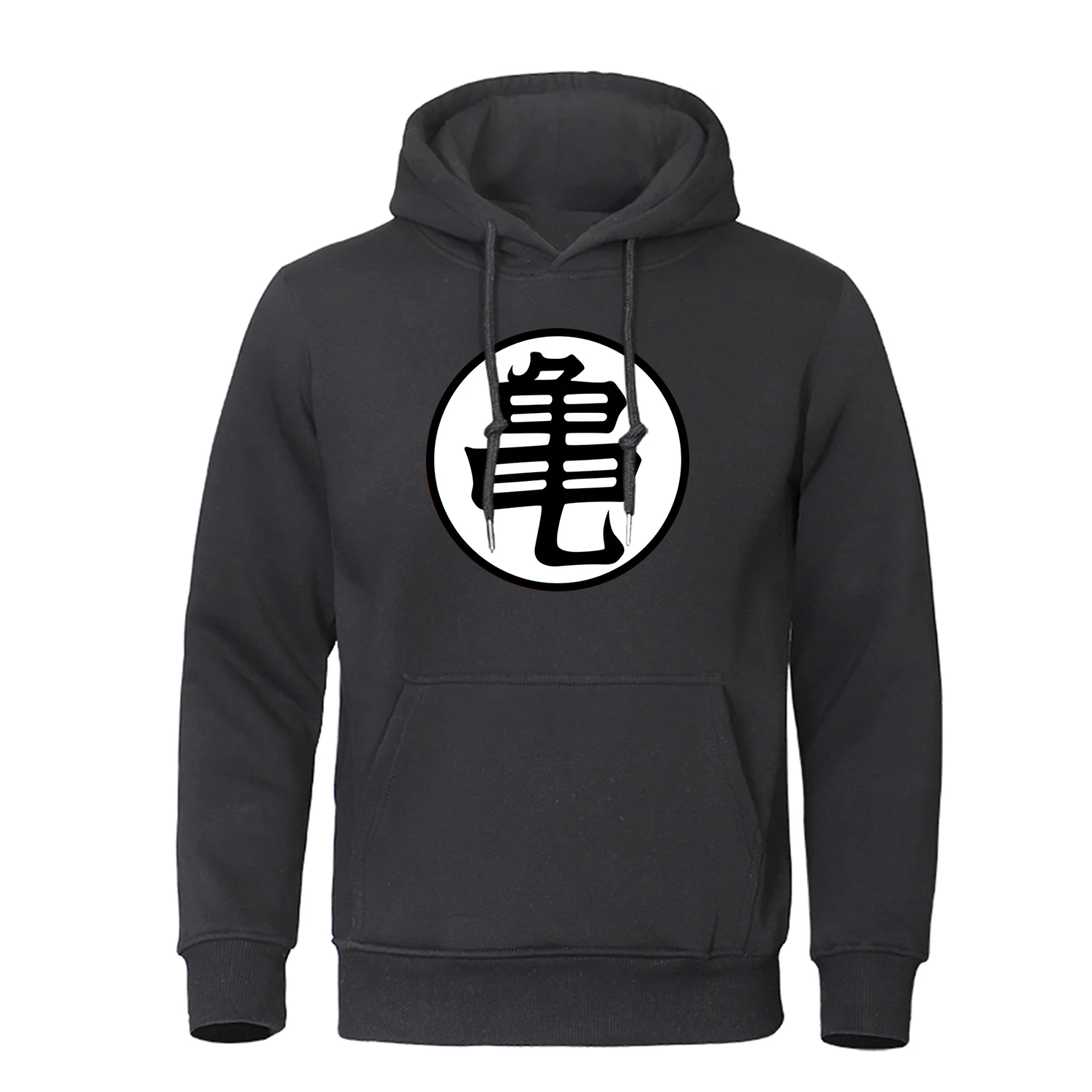 Japanese Anime Turtle Script Printed Hoodies Mens Hip Hop Loose Sweatshirt Comfortable Fashion Clothes Casual Pullover Hoodies