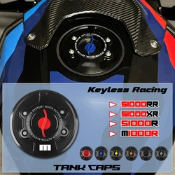 Keyless CNC Racing Quick Release Motorcycle Tank Fuel Caps Case Gas Cover for BMW S1000RR S1000R HP4 M1000RR 2009-2024 2022